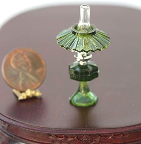 Dollhouse Miniature Chrysnbon Small Oil Lamp with Shade