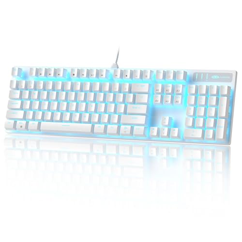 MageGee Mechanical Gaming Keyboard White