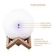 Addprime Night Light for Kids, Moon Lamp Warm and Cool White Lighting Dimmable Touch Control Brightness 3000K/6000K Rechargeable, Home Decorative Light for Bedroom Bathroom
