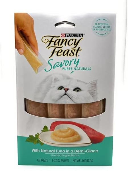 FANCY FEAST SAVORY PURÉE NATURALS WITH NATURAL TUNA...