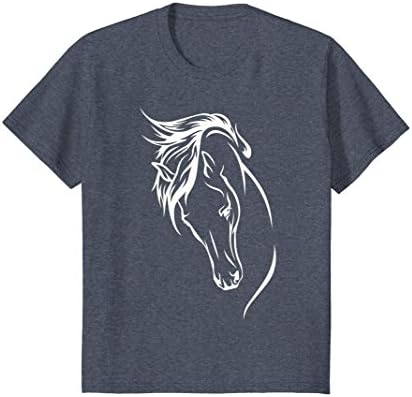 Kids This Girl Runs On Jesus And Horses T Shirt Horse Riding Tee 10 Heather Blue