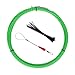 Fish Tape Electrical Wire Threader Wire Puller and Fish Tape Fastener tool 49FT(15M) (Free 1pcs Waist Tape Thong Holder Chain Clip)