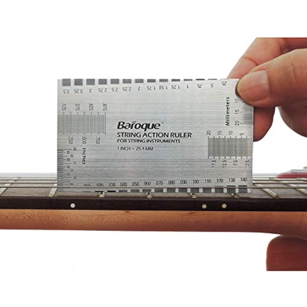 Baroque Stringed Instrument Action Ruler Gauge Luthier Measuring Tool 