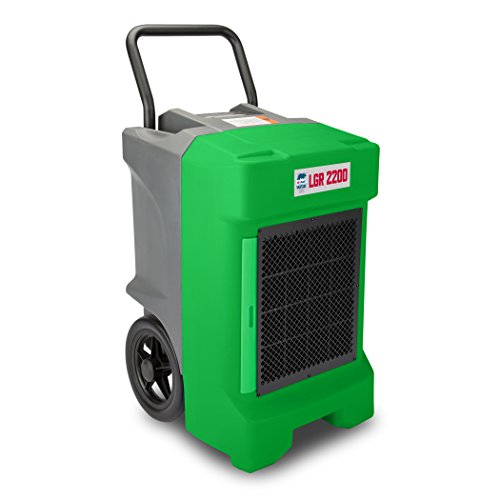 B-Air VG-2200 225 Pint Commercial LGR Dehumidifier for Water Damage Restoration Mold Remediation, Green