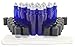 24 New, Premium Quality, 10ml Cobalt Blue Glass Roll-on Bottles with Stainless Steel Roller Balls, Black Plastic Caps and (3) 3ml Plastic Droppers for Perfume, Aromatherapy & Essential Oils