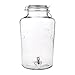 8 Liter/ 2 Gallon Mason Jar Drink Dispenser - Glass Beverage Dispenser with Spigot and Bail Lid Closure