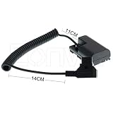 Eonvic D-Tap to LP-E6 Dummy Battery Adaptor Power Coiled Cable for SmallHD 501/502 702 Monitor