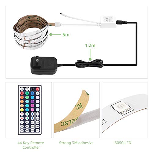 4 RGB+LED+Strip+Lights+Kit