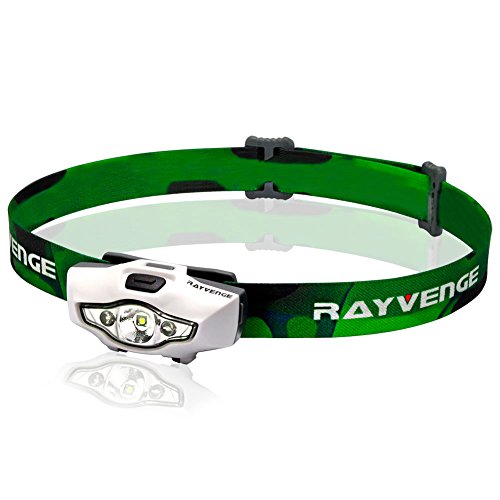 Rayvenge T1A LED Headlamp with Red Light, 115Lumen, 114Meter, IPX6