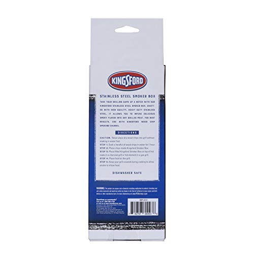 Kingsford Stainless Steel Smoker Box for Grill Smoking Box for All