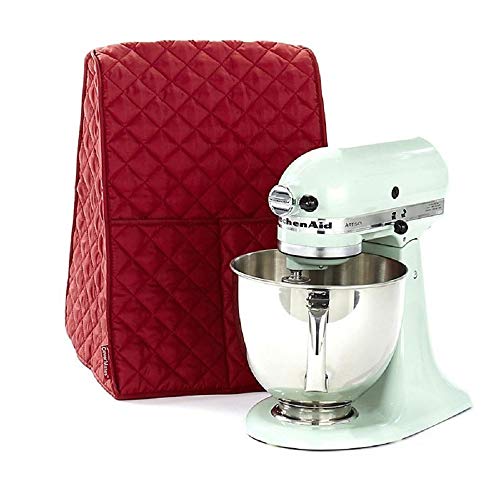 Stand Mixer Cover Dustproof Kitchen Aid Mixer Covers Waterproof Thicken Protective Covers with Organizer Bag for Kitchen Mixer (Red)