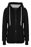 ACEVOG Ladies Womens Soft Teddy Sherpa Fleece Hooded Jumper Hoody Jacket Coat