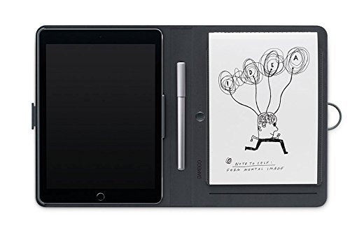 Wacom Bamboo Spark Smart Folio Digital Ballpoint Pen with Snap-Fit for iPad Air 2