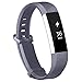 POY Metal Replacement Bands Compatible for Fitbit Alta and Fitbit Alta HR, Milanese Loop Stainless Steel Bracelet Smart Watch Strap with Unique Magnet Lock, Large Small