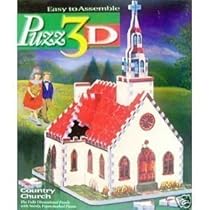 Puzz 3D Country Church 254 Pc. Puzzle by Hasbro