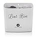 A.J.A. & MORE Lint Bin for Laundry Room Organization | Garbage Can with Magnetic Strip | Wall Mounted Bathroom Trash Can | Hang this Wastebasket on Wall, on Washer/Dryer or Laundry Room Door (Grey)