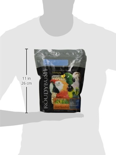ROUDYBUSH LOW FAT FOOD FOR ADULT BIRDS & CHICKS – SCIENTIFICALLY FORMULATED BIRD FEED – BIRD FOOD PELLETS W/CORN, WHEAT, SOY & MORE – NUTRITIOUS & HEALTHY FEED FOR BIRDS (MEDIUM, 44OZ)
