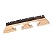 Maple & Ebony Banjo Bridge Three Legged Bridge for 6 String Banjo