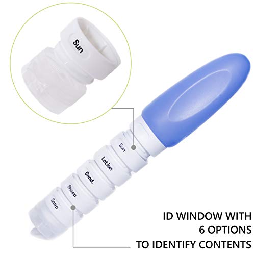 Silicone Travel Bottles Set - TSA Approved Leak Proof Silicone Travel Bottles - 4 Pack/3oz - Thumbnail 2