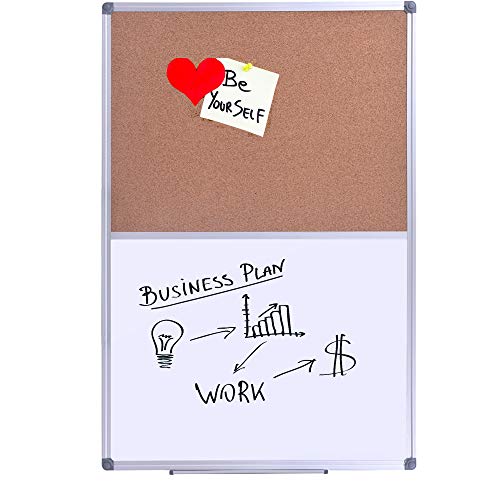 DexBoard 36 x 24 Inch Cork /Dry Erase Combo Board,