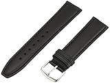 Hadley-Roma Men's MSM881RA-200 20-mm Black Oil-Tan Leather Watch Strap