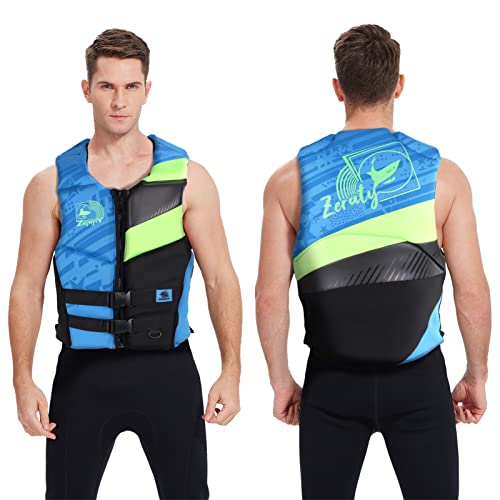 Swim Vest Float Jacket Floation Swimsuit with Adjustable Safety Strap for Outdoor Adult Water