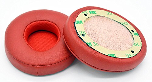 Orchidtent Replacement Ear Pad / Ear Cushion / Ear Cups / Ear Cover / Earpads Repair Parts for Beats by Dr. Dre Solo2, Solo 2.0 On-Ear Headphones (Wired, RED) - Thumbnail 3