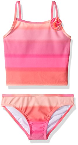 The Children's Place Toddler Girls' Tankini Swim Suit, Sunrise Coral, 2T