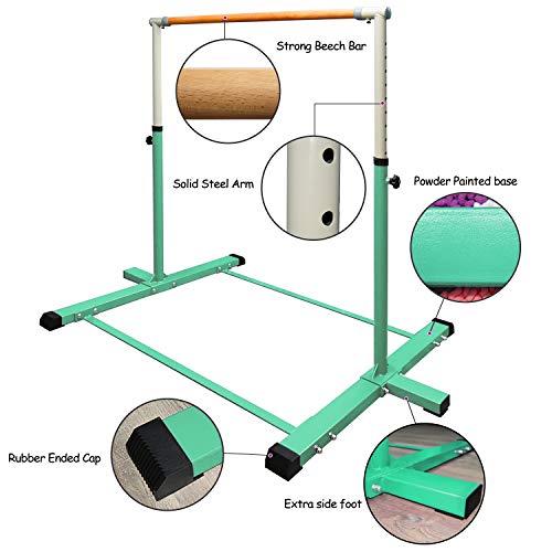 JOYSFIT Gymnastics Kip Bars, Expandable Junior Training Bar for Home, 3