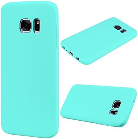 ToDo Samsung Galaxy S6 Edge Case,Ultra Slim Premium Soft TPU Silicone Matte Gel Flexible Lightweight Rubber Durable Back Shockproof Bumper Cover Protective - Mint Green