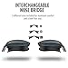 OutdoorMaster Swimming Goggles - Wide View Swim Goggles Interchangeable Nose Bridge, Shatterproof Anti-Fog Lens & 100% UV Protection Men, Women, Adult & Youth