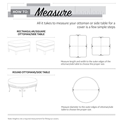Classic Accessories Ravenna WaterResistant 26 Inch Square Patio