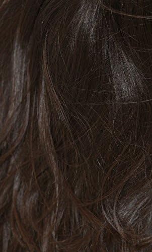 Clip In Hair Extensions - 100% Human Hair - Full Head Clips For Natural Look - Can Be Washed, Styled and Curled - 16" - Brown - By Dini Wigs