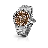 TW Steel CB24 Men's Canteen Bracelet Silver Band Brown Dial Watch