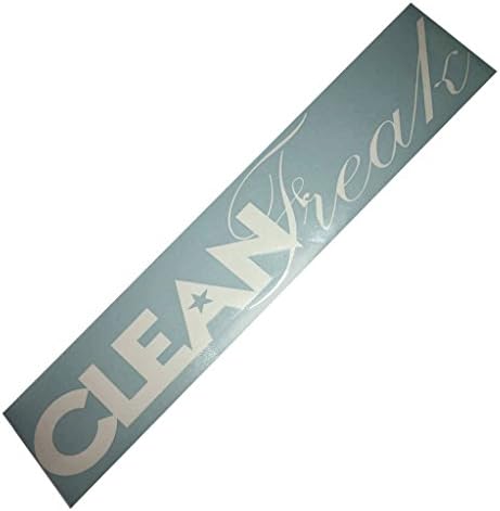 Clean Freak Windshield Banner Decal / sticker 4"x28"