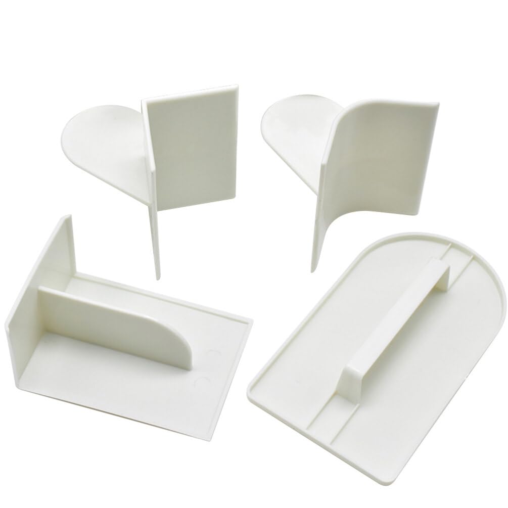 Yardwe Pastry Scraper Pastry Scraper Pastillas De AJO Pastry Tools 4pcs Cake Spatula Cake Making Spatulas Cake Baking Scraper Smoother Fondant Smoother Cake Smoother Trowel Icing