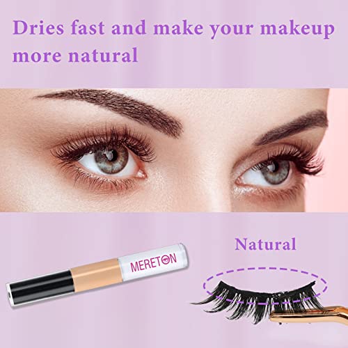 Eyelashes Glue 2 Side White and Black Lash Glue for False Lashes Super