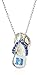 NCAA Duke Blue Devils Crystal Flip Flop Necklace
