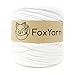 T-Shirt Yarn Cotton Fettuccini Zpagetti ~ 1.4 lbs (700g) and 140 Yard Long (~120 Meter) Sewing Knitting Crochet T Shirt Yarn (Off White)
