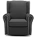 Delta Children Middleton Upholstered Glider Swivel Rocker Chair, Charcoal