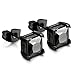 Jstyle 6 Pairs Stainless Steel Mens Womens Cubic Zirconia Stud Earrings Black Piercing 22G