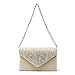 jubileens St Ladies Large Evening Satin Bridal Diamante Ladies Clutch Bag Party Prom Envelope