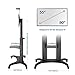 North Bayou Mobile TV Cart TV Stand with Wheels for 55 to 80 Inch LCD LED OLED Plasma Flat Panel Screens up to 125lbs AVF1800-70-1P Black Aluminumthumb 3