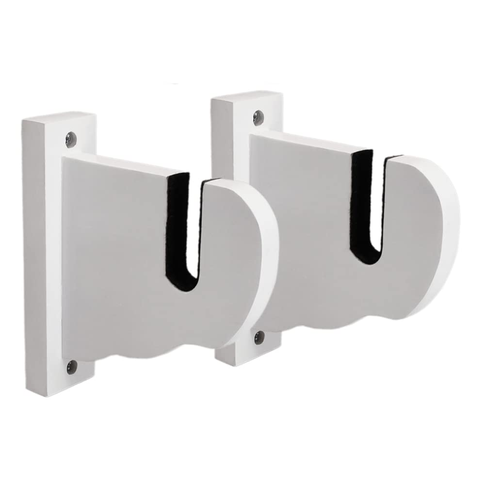 BiJun Skateboard Wall Mount,Longboard Hanger Skateboard Display Rack,for Fits Skateboard,Longboard,Skis,Nowboards,Water Skis and Electric Skateboard (White 01)