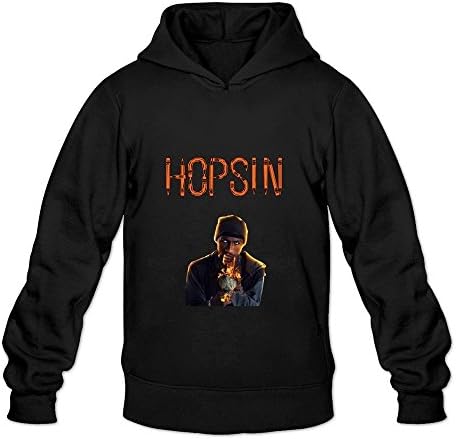 Jhikusdf Buluew Men's Korean Style Hopsin Hoodies Sweatshirt Size US White BlackL