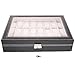 mefeir Watch Box for Men Women PU Leather Display Storage Collection Organizer Jewelry Case with Removable Pillows (24 Slot)