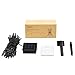 Aglaia Solar String Lights Warm White with 800mAh Rechargeable Battery, 33ft 100 LEDs with 7 Lighting Modes for Home Garden Patio Decoration