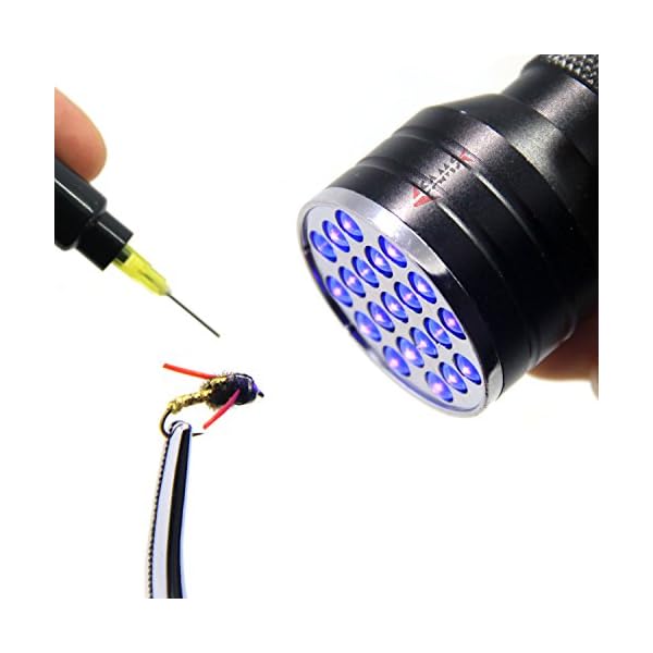 SAMS-Fishing-21-LEDs-Super-Bright-Light-UV-Glue-Cure-Flashlight-and-Syringe-Coating-Tools-For-Fly-Tying-UV-Kits-Buzzer-Bug-Nymph-Head-Body-Trout-Flies-Making
