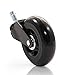RevoSmooth Premium Rubber Office Chair Caster Replacement, Set of 5 (3