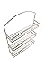 Spectrum Diversified Euro Rack Kitchen Cabinets, Pantry Organizer & Storage, 3 Tier Wall-Mounted Spice Organizer, Satin Nickel